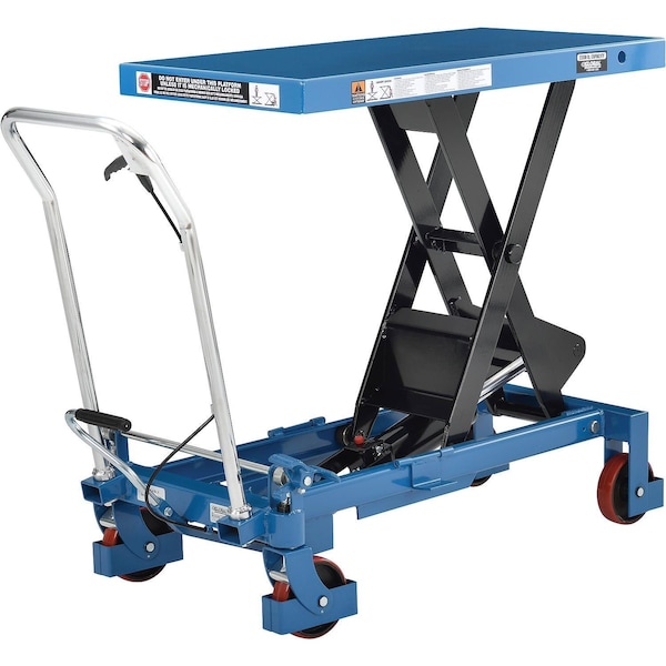 Global Industrial 2200 Lb. Capacity Mobile Heavy Duty Scissor Lift Table, 40 x 20 Platform 988933 - main